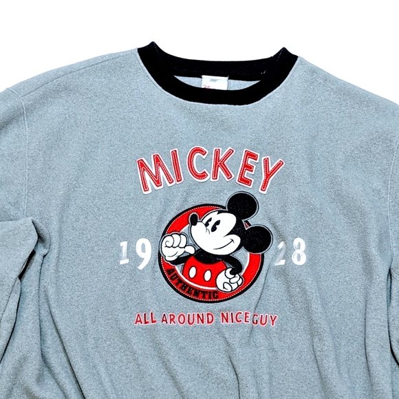 Disney Store | Fleece Pull Over | Crew Sweater | Mickey Mouse | Oversized | Soft - Picture 2 of 4